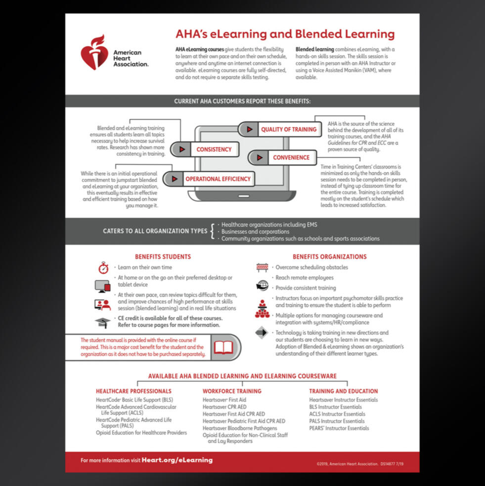 eLearning Blended Online Flyer